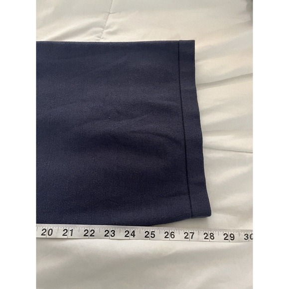 One Grey Day Revolve Women's Knitted Wide Leg Viscose Blend Pants Blue L - Picture 4 of 8